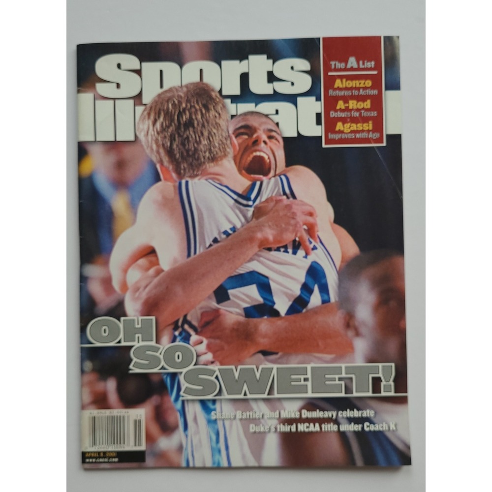 2001 Sports Illustrated April 9‎ Duke Blue Devils NCAA Champions Shane Battier